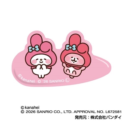 カナヘイの小動物×サンリオキャラクターズ ヘアクリップPlus 04 うさぎ × マイメロディ