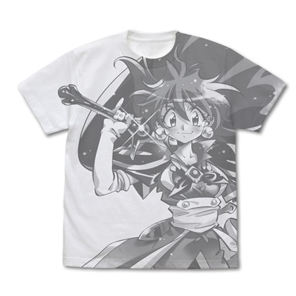 スレイヤーズ リナ=インバース オールプリントTシャツ WHITE XL