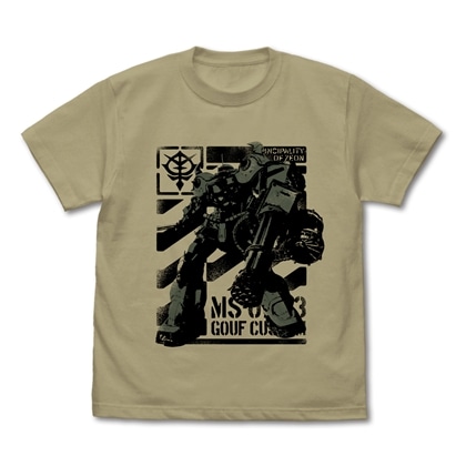機動戦士ガンダム 復讐のレクイエム ミッドナイターズ グフカスタム Tシャツ SAND KHAKI XL
