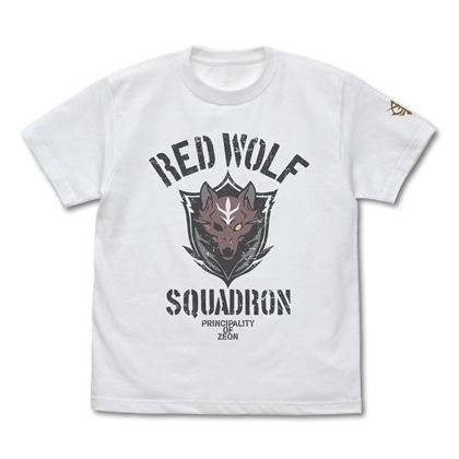 機動戦士ガンダム 復讐のレクイエム レッド・ウルフ隊 Tシャツ WHITE XL