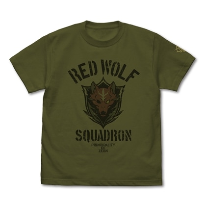 機動戦士ガンダム 復讐のレクイエム レッド・ウルフ隊 Tシャツ MOSS L