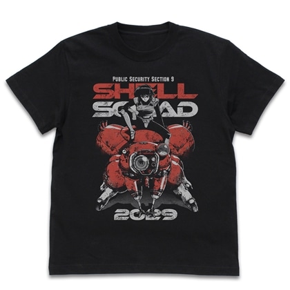 攻殻機動隊 THE GHOST IN THE SHELL TGITS 素子とフチコマ Tシャツ BLACK M
