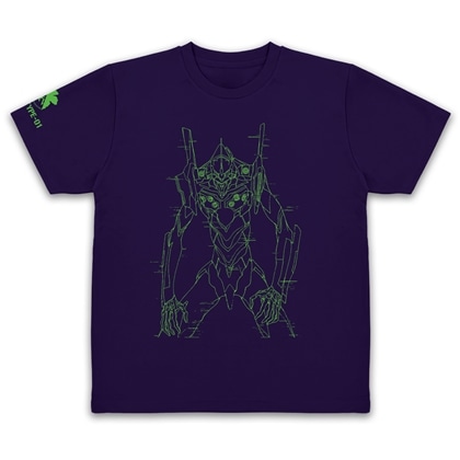 EVANGELION 初号機 ドライTシャツ DEEP PURPLE L
