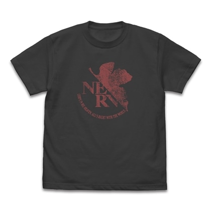 EVANGELION NERV ヴィンテージロゴ Tシャツ SUMI L