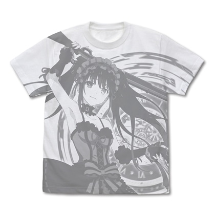 デート・ア・ライブⅣ 時崎狂三 オールプリントTシャツ WHITE L