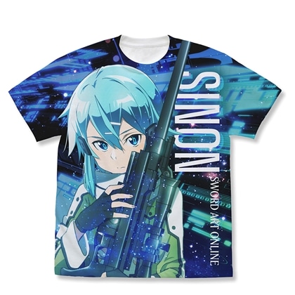 ソードアート・オンライン シノン フルグラフィックTシャツ 氷の狙撃手Ver. WHITE XL
