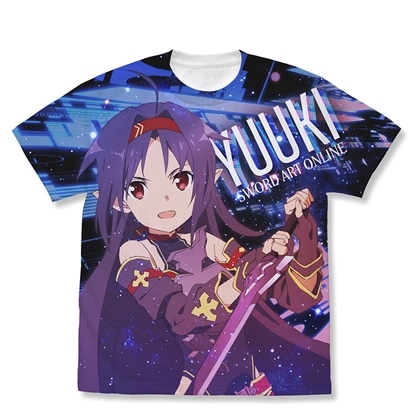 ソードアート・オンライン ユウキ フルグラフィックTシャツ 絶剣Ver. WHITE XL