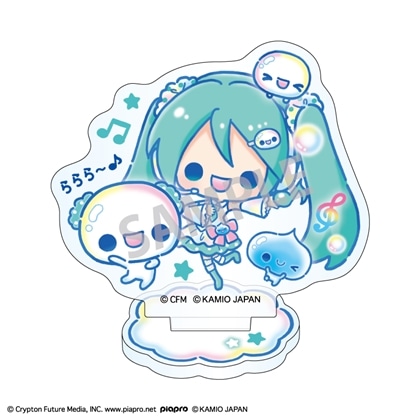 初音ミク×ぷくぷくあわわちゃん ミニアクリルスタンド 初音ミク