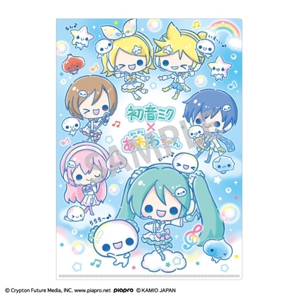 初音ミク×ぷくぷくあわわちゃん A4シングルクリアファイル