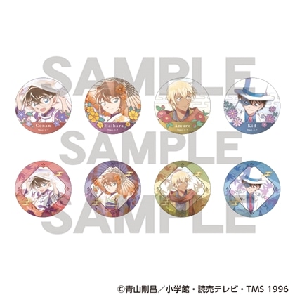 名探偵コナン トレーディングホログラム缶バッジ 秋の華和装 クラパレット 【1BOX】