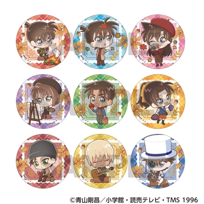 名探偵コナン トレーディンググリッター缶バッジ きゃらくてぃぶ秋 【1BOX】