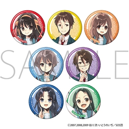 涼宮ハルヒの憂鬱 グリッター缶バッジコレクション 【1BOX】