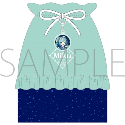 初音ミクシリーズ アクリルチャーム付き巾着 初音ミク
