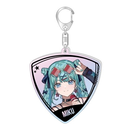 初音ミク ピック型オーロラアクリルキーホルダー バンドver. 初音ミク