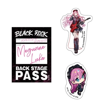 初音ミク ステッカー3枚セット バンドver. 巡音ルカ