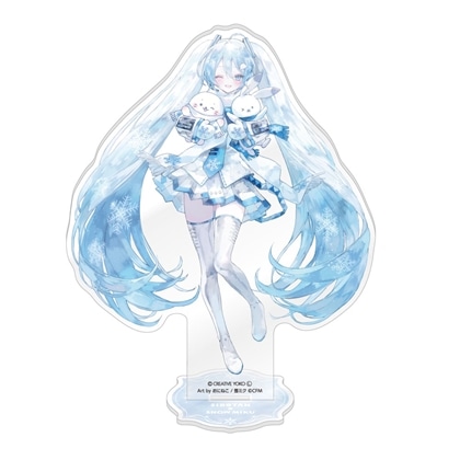 しろたん×雪ミク アクリルスタンド: グッズ・文具 | カドスト