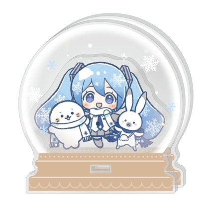 しろたん×雪ミク アクリルジオラマ A