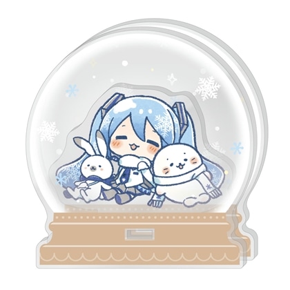 しろたん×雪ミク アクリルジオラマ B