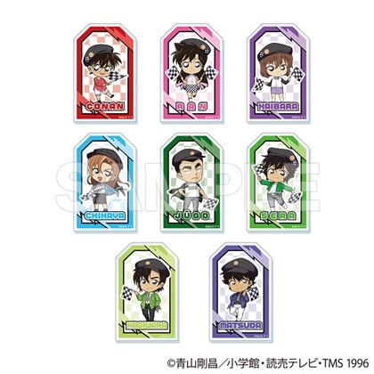 名探偵コナン トレーディングアクリルバッジスタンド チェッカーフラッグ① 【1BOX】