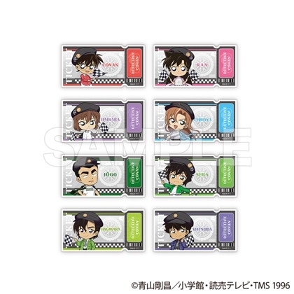 名探偵コナン トレーディングチケット風クリアカード チェッカーフラッグ① 【1BOX】