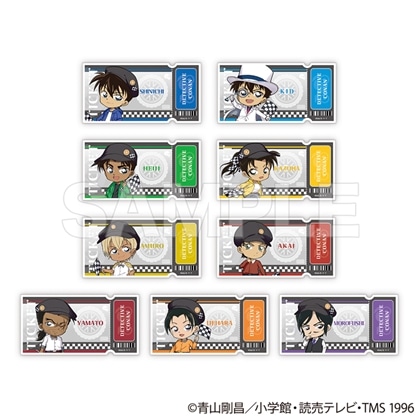 名探偵コナン トレーディングチケット風クリアカード チェッカーフラッグ② 【1BOX】