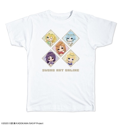 ソードアート・オンライン Tシャツ XLサイズ 集合/ちびキャラ踊り子ver.