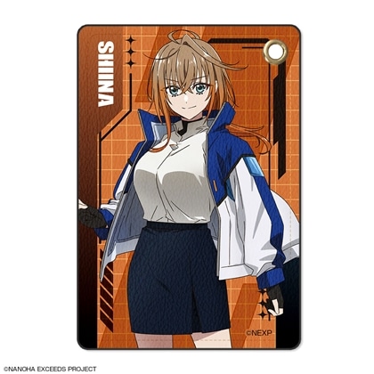 魔法少女リリカルなのは EXCEEDS Gun Blaze Vengeance レザーパスケース デザイン01 久瀬シイナ