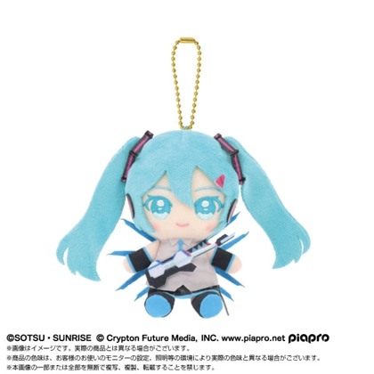 ガンダム45周年×初音ミク Chibiぬいおすわりマスコット 初音ミク×ストライクフリーダムガンダム弐式（再販）