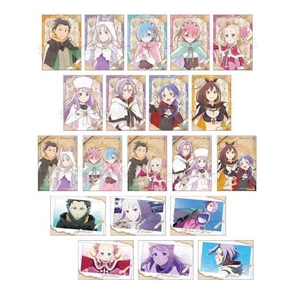 ハ*す様 Re:ゼロから始める異世界生活 ブロマイド 6枚セット Re:ゼロから始める異世界生活 ミニブロマイド 【1セット】: グッズ