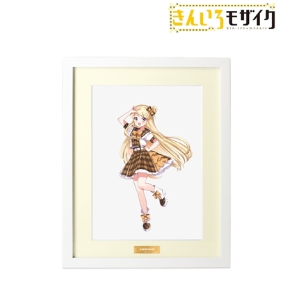 きんいろモザイク 原悠衣先生 描き下ろし 九条カレン アイドル風衣装ver. A4キャラファイングラフ