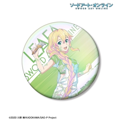 ソードアート・オンライン 描き下ろし リーファ ペイントスタイルver. Ani-Art clear label 第2弾 75mmオーロラ缶バッジ