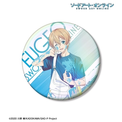 ソードアート・オンライン 描き下ろし ユージオ ペイントスタイルver. Ani-Art clear label 第2弾 75mmオーロラ缶バッジ
