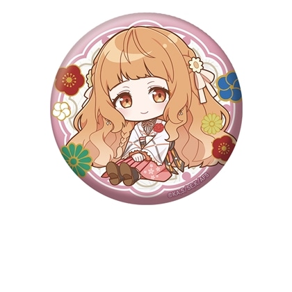 春夏秋冬代行者 春の舞 ぺたん娘缶バッジ 花葉雛菊