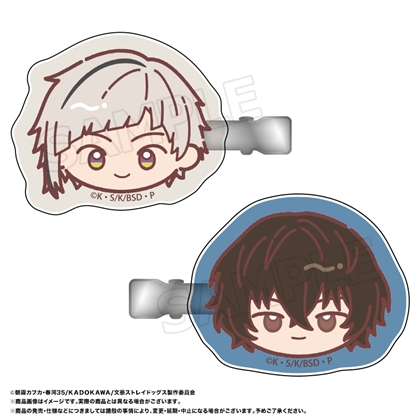 文豪ストレイドッグス ゆるころフェイス ヘアクリップセット A 中島敦＆太宰治