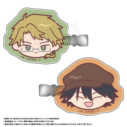 文豪ストレイドッグス ゆるころフェイス ヘアクリップセット B 国木田独歩＆江戸川乱歩
