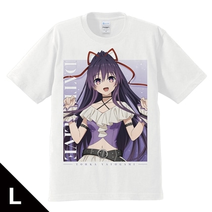 デート・ア・ライブV Tシャツ 夜刀神十香 ゴシックパンク ホワイトver. Lサイズ 【描き下ろし】
