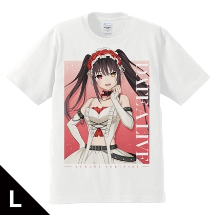 デート・ア・ライブV Tシャツ 時崎狂三 ゴシックパンク ホワイトver. Lサイズ 【描き下ろし】