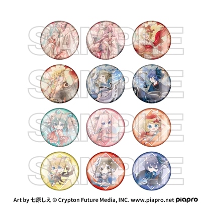 ピアプロキャラクターズ cosmetics 音彩ノ粧 トレーディング缶バッジ 【1ピース】
