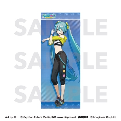 ピアプロキャラクターズ Fit Boxing feat. 初音ミク Art by 岩十 フェイスタオル 初音ミク