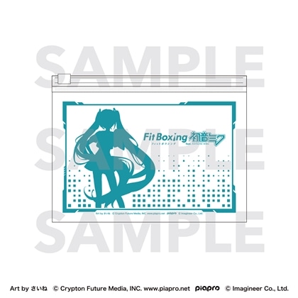 ピアプロキャラクターズ Fit Boxing feat. 初音ミク Art by さいね クリアポーチ 初音ミク