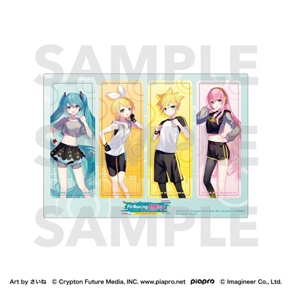 ピアプロキャラクターズ Fit Boxing feat. 初音ミク Art by さいね クリアしおりセット キャラクターセット