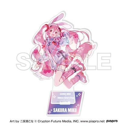 桜ミク×Shibuya Sakura Stage アクリルスタンド Art by 二反田こな