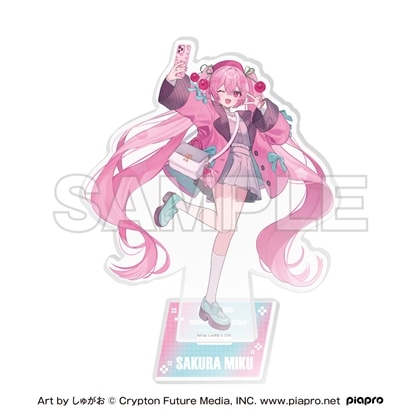 桜ミク×Shibuya Sakura Stage アクリルスタンド Art by しゅがお