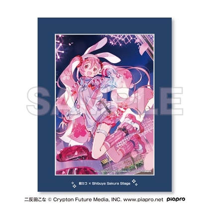 桜ミク×Shibuya Sakura Stage キャラファインマット Art by 二反田こな