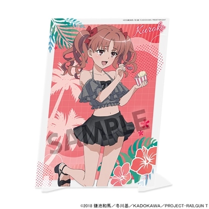 とある科学の超電磁砲T 描き下ろしビジュアルアクリルプレート 白井黒子 バカンス ver.