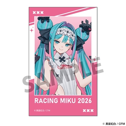 レーシングミク 2026 カフェ Ver. インスタントフォト風ステッカー