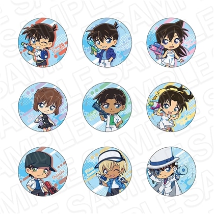 名探偵コナン ホログラムカンバッジ（ランダム） 水鉄砲 ver. 【1BOX】