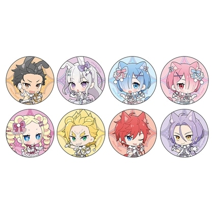 Re:ゼロから始める異世界生活 トレーディング缶バッジ けもみみアイドル/ミニキャラ 【1BOX】
