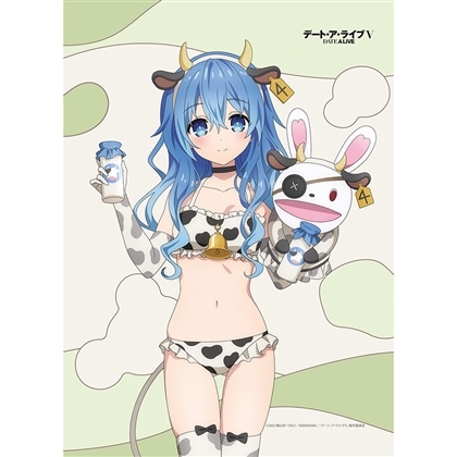 デート・ア・ライブⅤ 描き下ろしB2タペストリー 四糸乃/牛柄水着 Wスエード