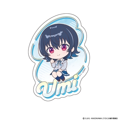 クラスで2番目に可愛い女の子と友だちになった ダイカットステッカー ミニキャラ 朝凪海